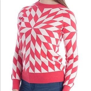 Color Block Jacquard Knitted Sweater Top